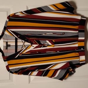 Jennie & Marlis Colorful Striped Blouse